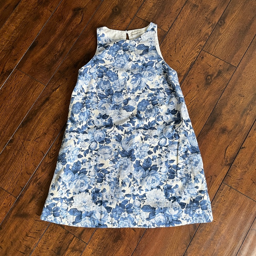 Abercrombie & Fitch Blue and White A-Line Shift Dress